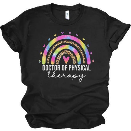 Doctor Of Physical Therapy Therapist DPT Graduation Rainbow Unisex Jersey T-Shirt - Best Gift Smart
