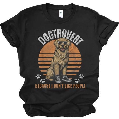 Dogtrovert Definition For Introvert Dog Lovers Unisex Jersey T-Shirt - Raresse