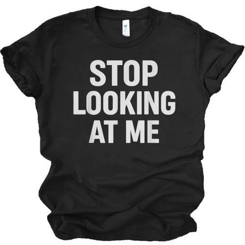 Dont Looking At Me Sarcastic Introvert Unisex Jersey T-Shirt - Raresse
