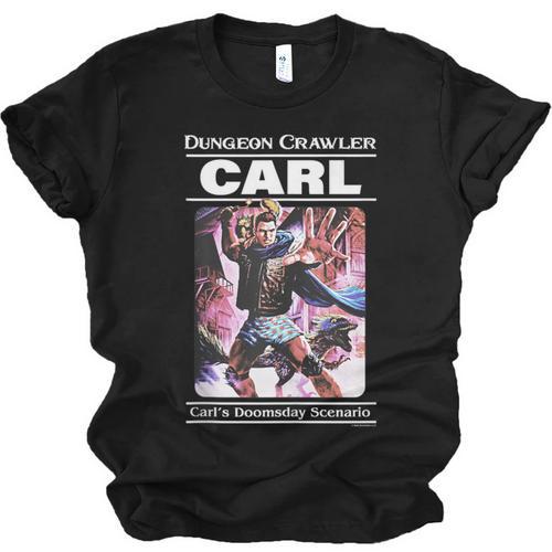 Dungeon Crawler Carl Vintage Paperback Illustration Book Unisex Jersey T-Shirt - Bookorys