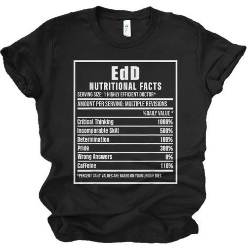 EdD Doctor Of Education Nutrition Doctorate Graduation Unisex Jersey T-Shirt - Best Gift Smart
