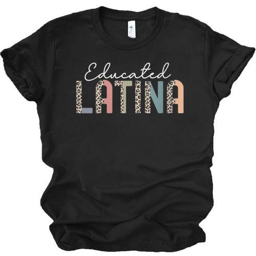 Educated Latina Proud Graduate Latinas Pride Graduation Unisex Jersey T-Shirt - Best Gift Smart