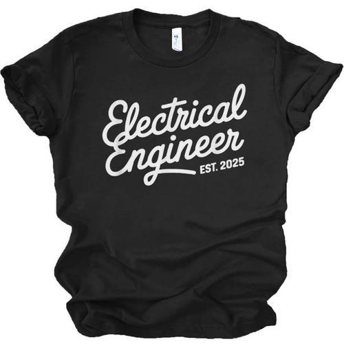 Electrical Engineer Graduation 2025 Engineering Graduate Unisex Jersey T-Shirt - Best Gift Smart