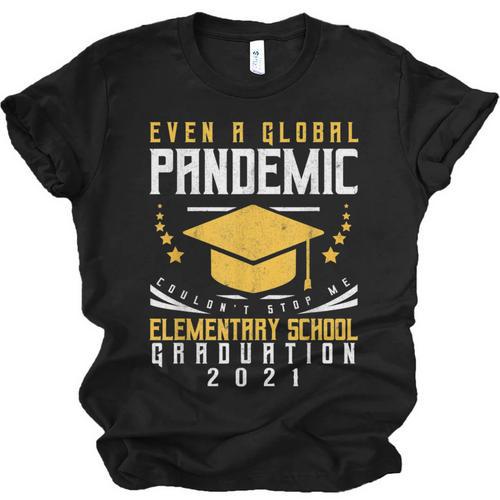 Elementary School Graduation 2021 Degree Graduate Unisex Jersey T-Shirt - Best Gift Smart