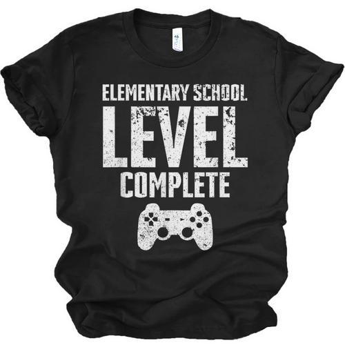 Elementary School Level Complete Gamer Graduate Graduation Unisex Jersey T-Shirt - Best Gift Smart