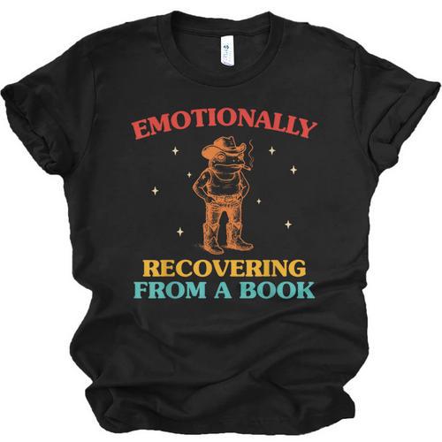 Emotionally Recovering From A Book Frog Unisex Jersey T-Shirt - Bookorys