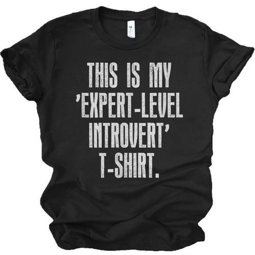 This Is My 'Expert-Level Introvert' Anti Social Sarcastic Unisex Jersey T-Shirt - Raresse