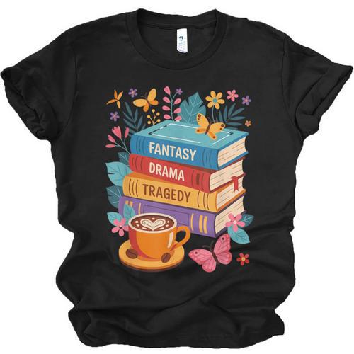 Fantasy Drama Tragedy Books Subtle Anti-Trump Unisex Jersey T-Shirt - Bookorys CA
