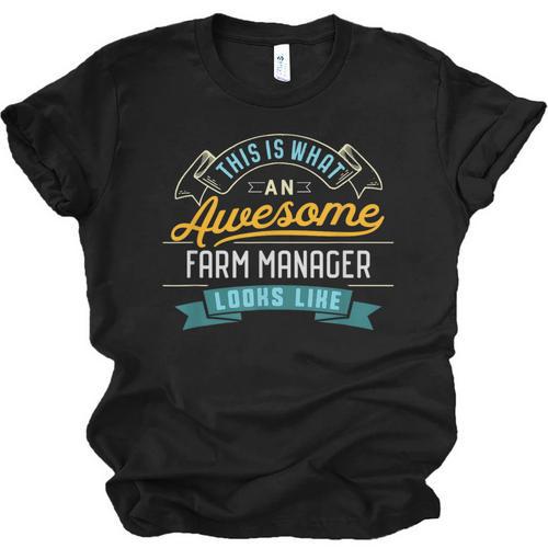 Farm Manager Shirt Awesome Job Occupation Graduation Unisex Jersey T-Shirt - Best Gift Smart