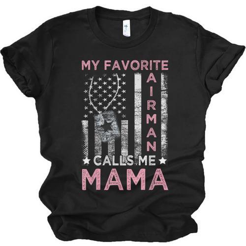 My Favorite Airman Calls Me Mama Airman Graduation Mom Unisex Jersey T-Shirt - Best Gift Smart