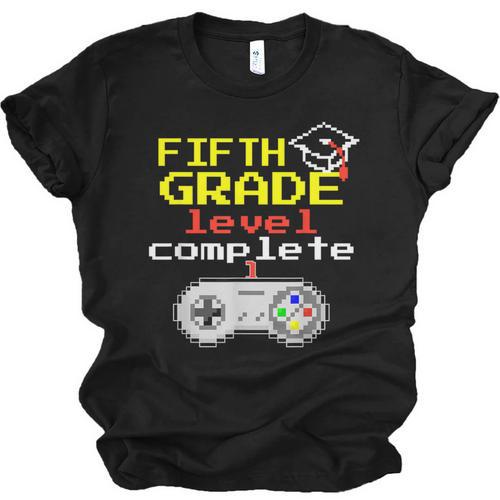 Fifth Grade Graduation Video Game Shirt Unisex Jersey T-Shirt - Best Gift Smart
