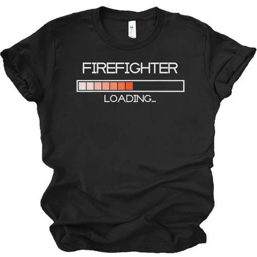 Firefighter Fire Resque Team By Bezra Future Firefighter Loading Fireguard Fireman Graduation Unisex Jersey T-Shirt - Best Gift Smart