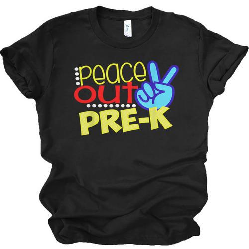 First Day Of School Shirt Peace Out Pre-K Graduation Kids So Unisex Jersey T-Shirt - Best Gift Smart