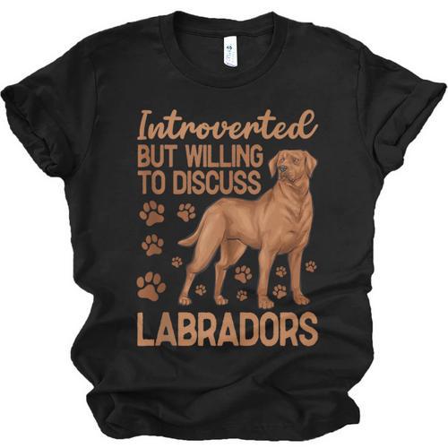 Fox Red Labrador Retriever Introvert Foxred Lab Unisex Jersey T-Shirt - Raresse