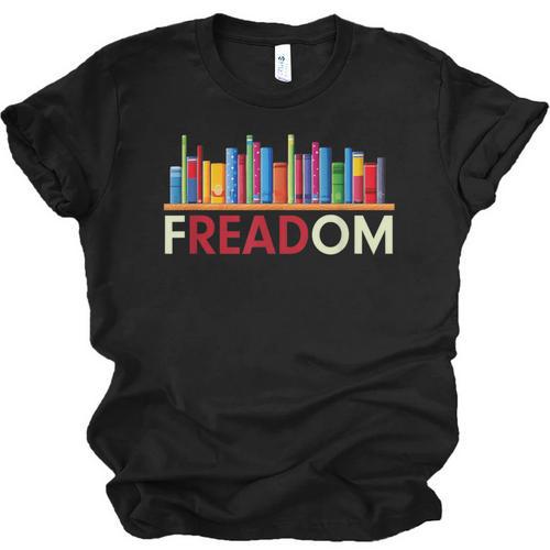 Freadom Anti-Banned Books – Read Banned Books Library Unisex Jersey T-Shirt - Bookorys CA