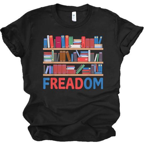 Freadom To Read Book Lover Reading Freedom Unisex Jersey T-Shirt - Bookorys UK