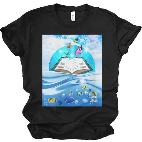 Frutiger Aero Aesthetic Tech Book Butterfly Unisex Jersey T-Shirt - Figerry