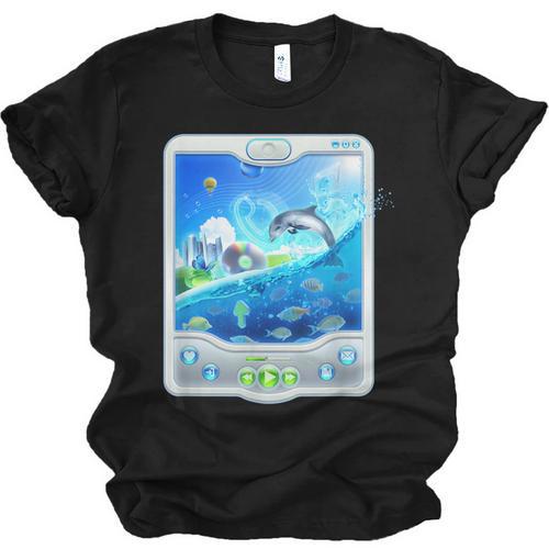 Frutiger Aero Skeuomorphism User Interface Nostalgia Unisex Jersey T-Shirt - Figerry
