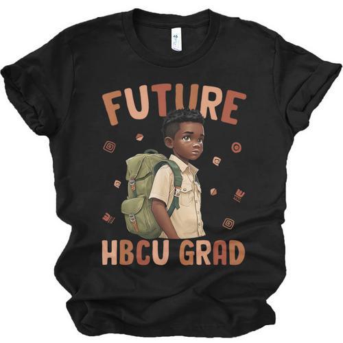 Future HBCU Grad History Month Graduation Boys Kids Unisex Jersey T-Shirt - Best Gift Smart