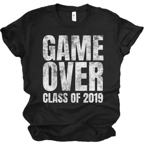Game Over Class Of 2019 Graduation Senior T-Shirt Unisex Jersey T-Shirt - Best Gift Smart