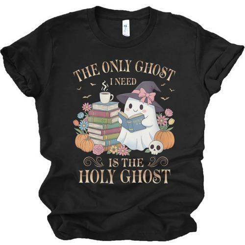 The Only Ghost I Need Is The Holy Ghost Books Reading Lovers Unisex Jersey T-Shirt - Bookorys