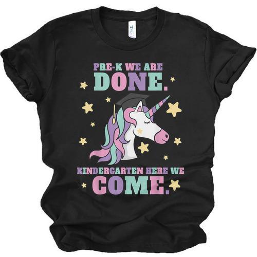 Girls Pre-K Graduation Magical Unicorn Unisex Jersey T-Shirt - Best Gift Smart