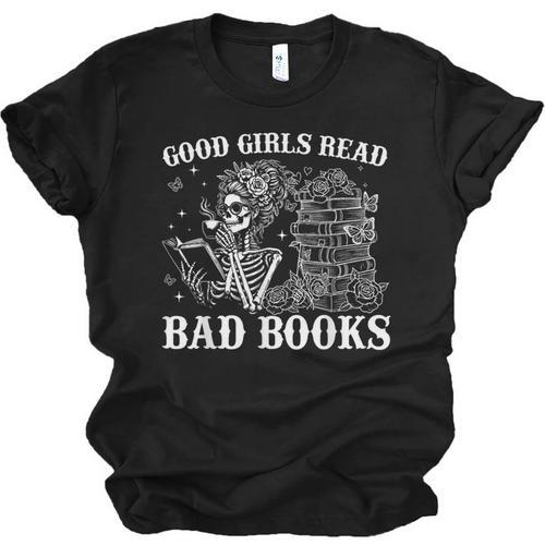 Good Girls Read Bad Books Reader Dark Romance Unisex Jersey T-Shirt - Bookorys CA