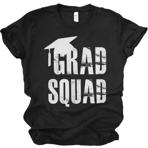 Grad Squad Graduate Graduation T-Shirt Graduation Idea Unisex Jersey T-Shirt - Best Gift Smart