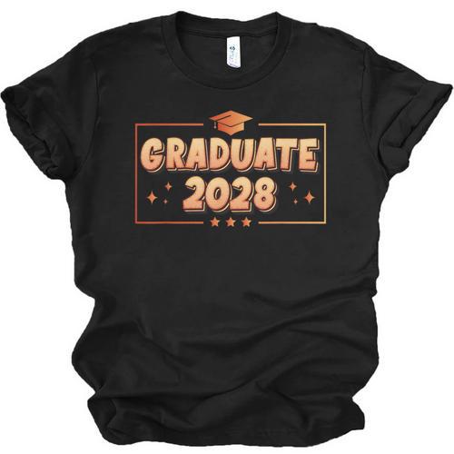 Graduate 2028 Class Of 2028 Senior Graduation Unisex Jersey T-Shirt - Best Gift Smart