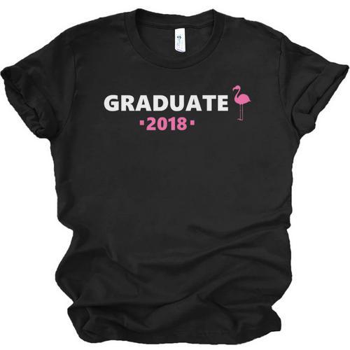 Graduate Flamingo 2018 Cute Graduation Unisex Jersey T-Shirt - Best Gift Smart