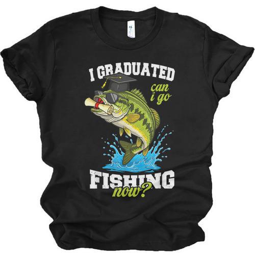 I Graduated Can I Go Fishing Now 2025 Graduation Fisher Unisex Jersey T-Shirt - Best Gift Smart