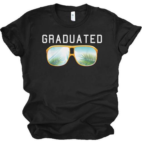 Graduated Graduation Tropical Sunglasses Unisex Jersey T-Shirt - Best Gift Smart