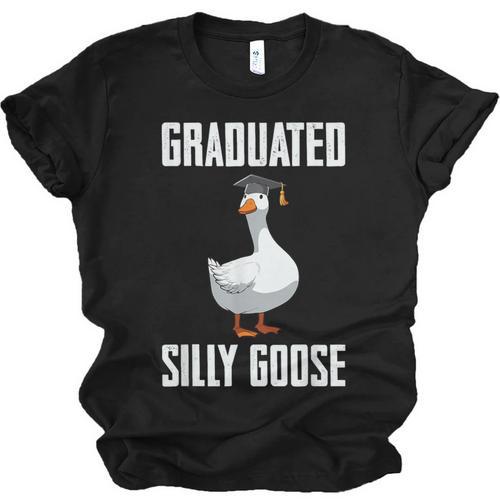 Graduated Silly Goose Student Graduation 2026 Grad Unisex Jersey T-Shirt - Best Gift Smart