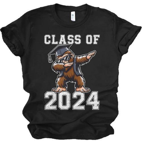 Graduation Class Of 2024 Bigfoot Graduated Seniors 2024 Unisex Jersey T-Shirt - Best Gift Smart