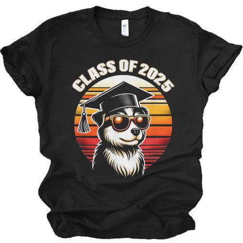 Graduation Day 2025 Graduate Class School Degree College Dog Unisex Jersey T-Shirt - Best Gift Smart