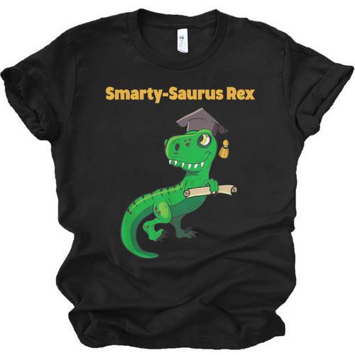 Graduation Dinosaur Smarty Saurus Rex Diploma Dinosaur Unisex Jersey T-Shirt - Best Gift Smart