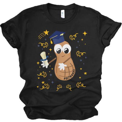 Graduation Flossing Peanut OIT Unisex Jersey T-Shirt - Best Gift Smart