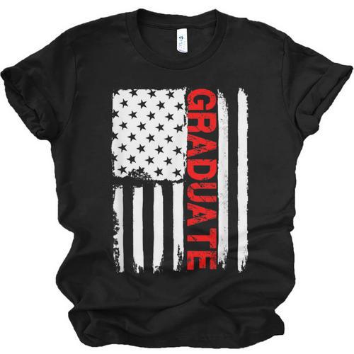 Graduation High School College Flag Graduate T Shirt 2018 Unisex Jersey T-Shirt - Best Gift Smart