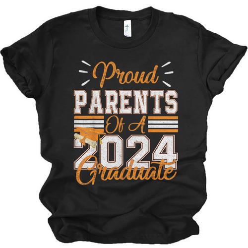 Graduation Proud Parents Of a 2024 Graduate For Mom And Dad Unisex Jersey T-Shirt - Best Gift Smart
