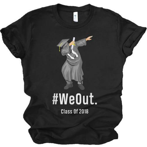 Graduation T-Shirt Dabbing Graduation We Out Class Of 2018 Unisex Jersey T-Shirt - Best Gift Smart