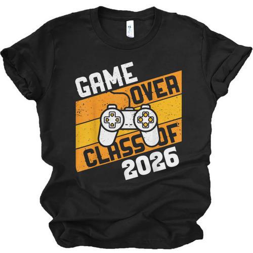 Graduation Video Gamer Game Over Class Of 2026 Senior Unisex Jersey T-Shirt - Best Gift Smart