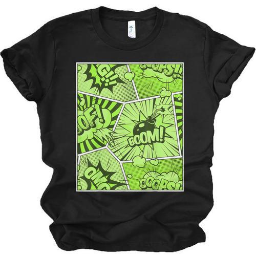 Green Comic Book Green Graphic Unisex Jersey T-Shirt - Bookorys