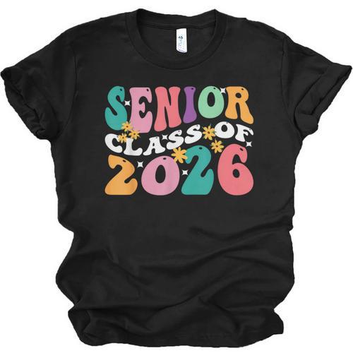 Groovy Senior Class Of 2026 My Last First Day Graduation 26 Unisex Jersey T-Shirt - Best Gift Smart