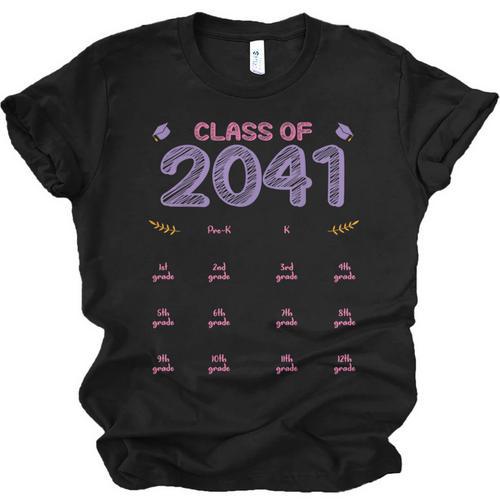 Grow With Me Graduation First Day Of School Class Of 2041 Unisex Jersey T-Shirt - Best Gift Smart