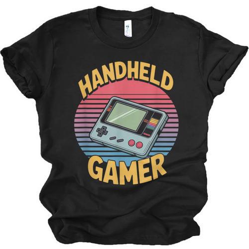 Handheld Gamer Retro Portable Console Nostalgia Unisex Jersey T-Shirt - Figerry