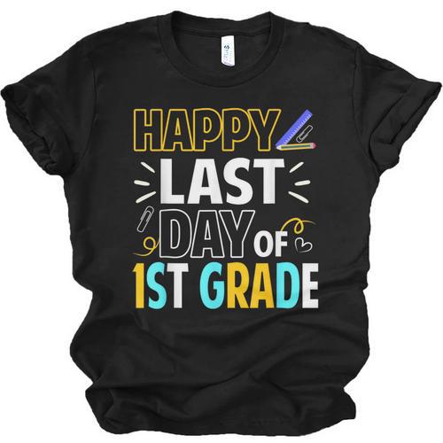 Happy Last Day Of 1st Grade Shirt Cutie Graduation Unisex Jersey T-Shirt - Best Gift Smart
