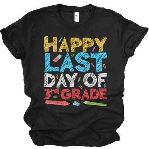Happy Last Day Of 3rd Grade Shirt Third Grade Graduation Unisex Jersey T-Shirt - Best Gift Smart
