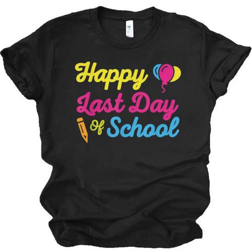 Happy Last Day Of School Graduation Teacher Students T-Shirt Unisex Jersey T-Shirt - Best Gift Smart