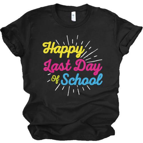 Happy Last Day Of School Graduation Teacher Students Unisex Jersey T-Shirt - Best Gift Smart