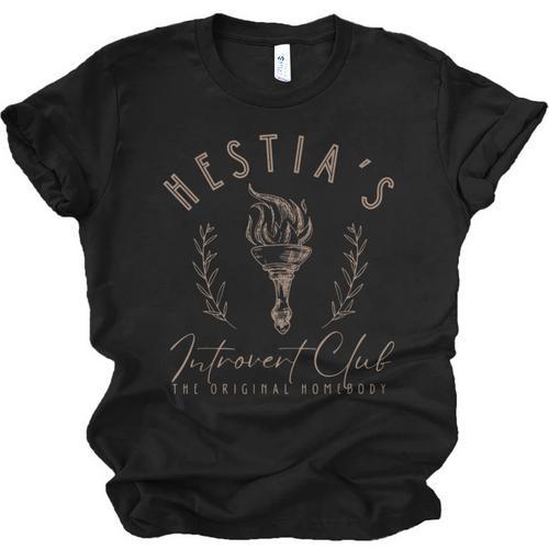 Hestia Introvert Club Greek Mythology Unisex Jersey T-Shirt - Raresse
